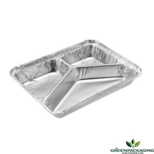 3 Partition Aluminuim Container 1200ml