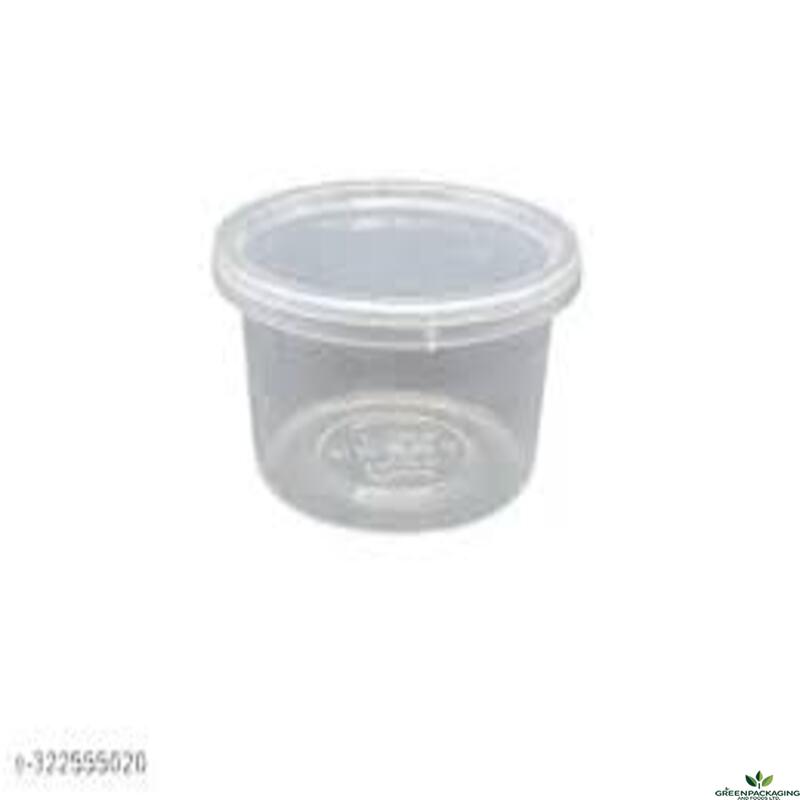 120/250ml Clear Container With Lid "XPRO" - 40 pieces