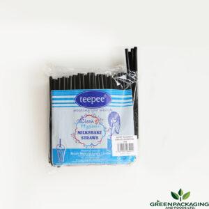 DS6 Black Unwrapped Straws