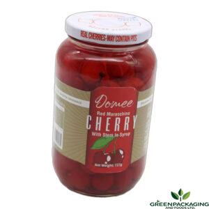 Domee Red Maraschino Cherry stem 727g
