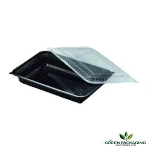 5x7 Shallow with lid black - pack of 10 pcs